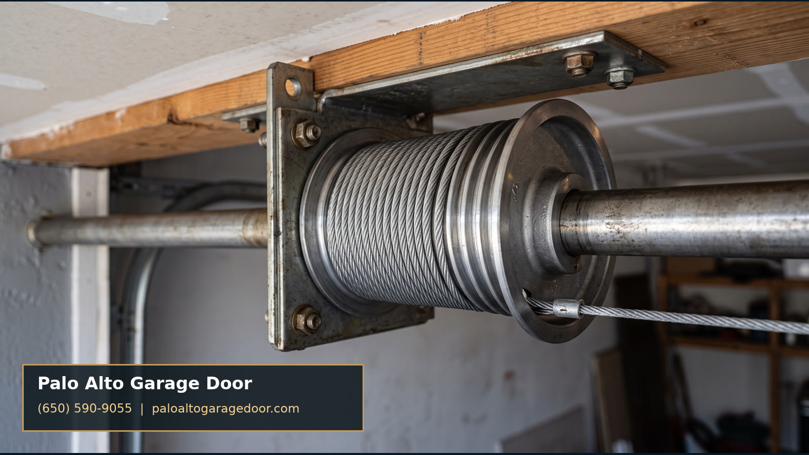 Garage door lift cable and drum inspection